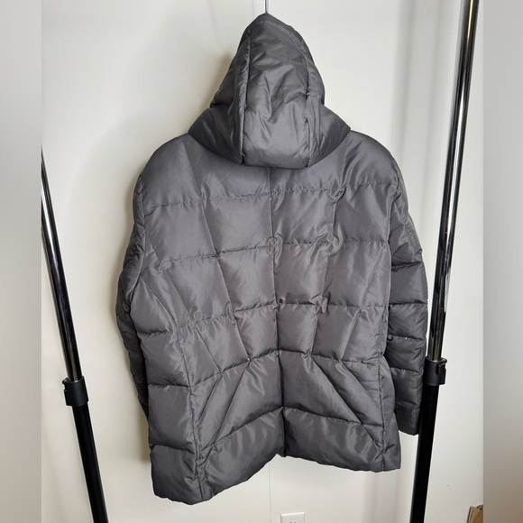 CALVIN KLEIN 1X Gray Winter Coat with attached hood - Picture 2 of 11